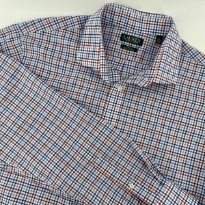 Lauren Ralph Lauren Tall Fit Supima Cotton Plaid Dress Shirt‎ 17.5 36/37